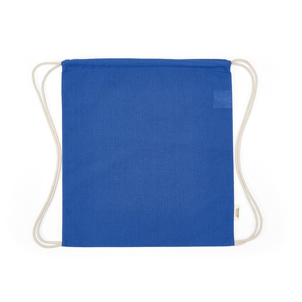 Gym bag à personnaliser coton recyclé 140g Lhotse Bleu royal